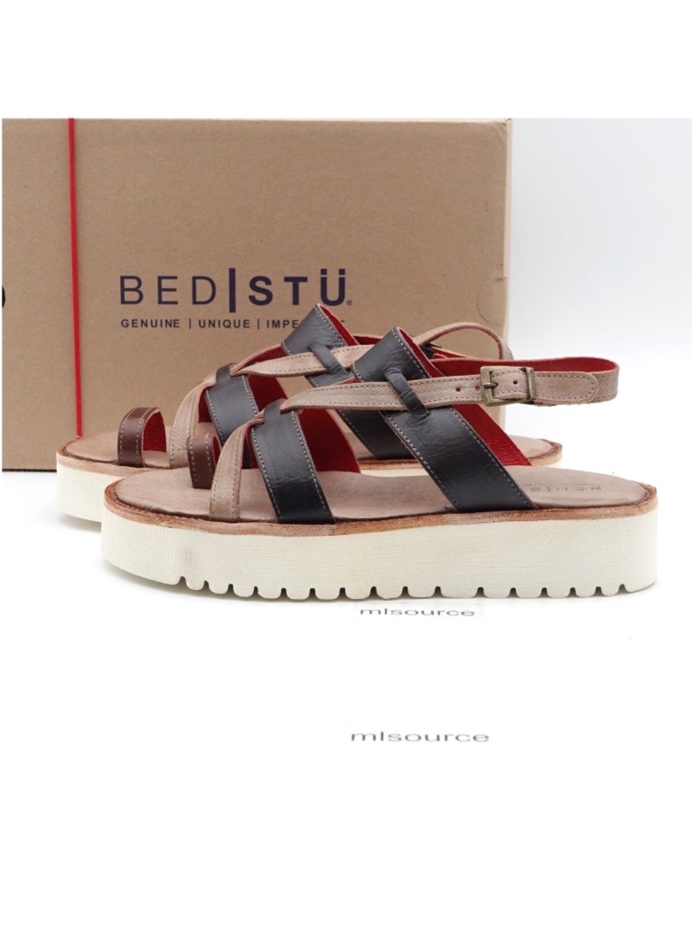 NEW Women's BED/STU Crawler Full Grain Leather Platform Sandals